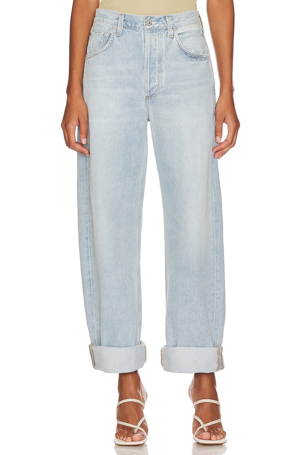 

Юбка Citizens of Humanity Ayla Baggy Cuffed Crop, цвет Freshwater
