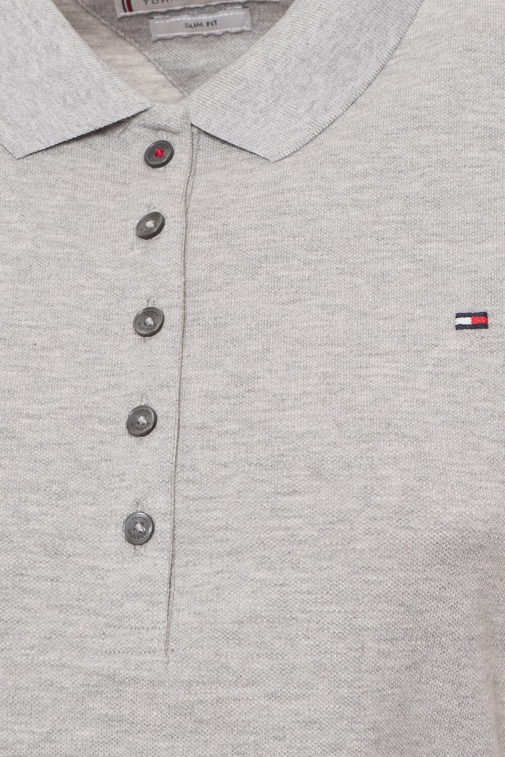 

Футболка-поло – Серая – Классический крой Tommy Hilfiger, серый