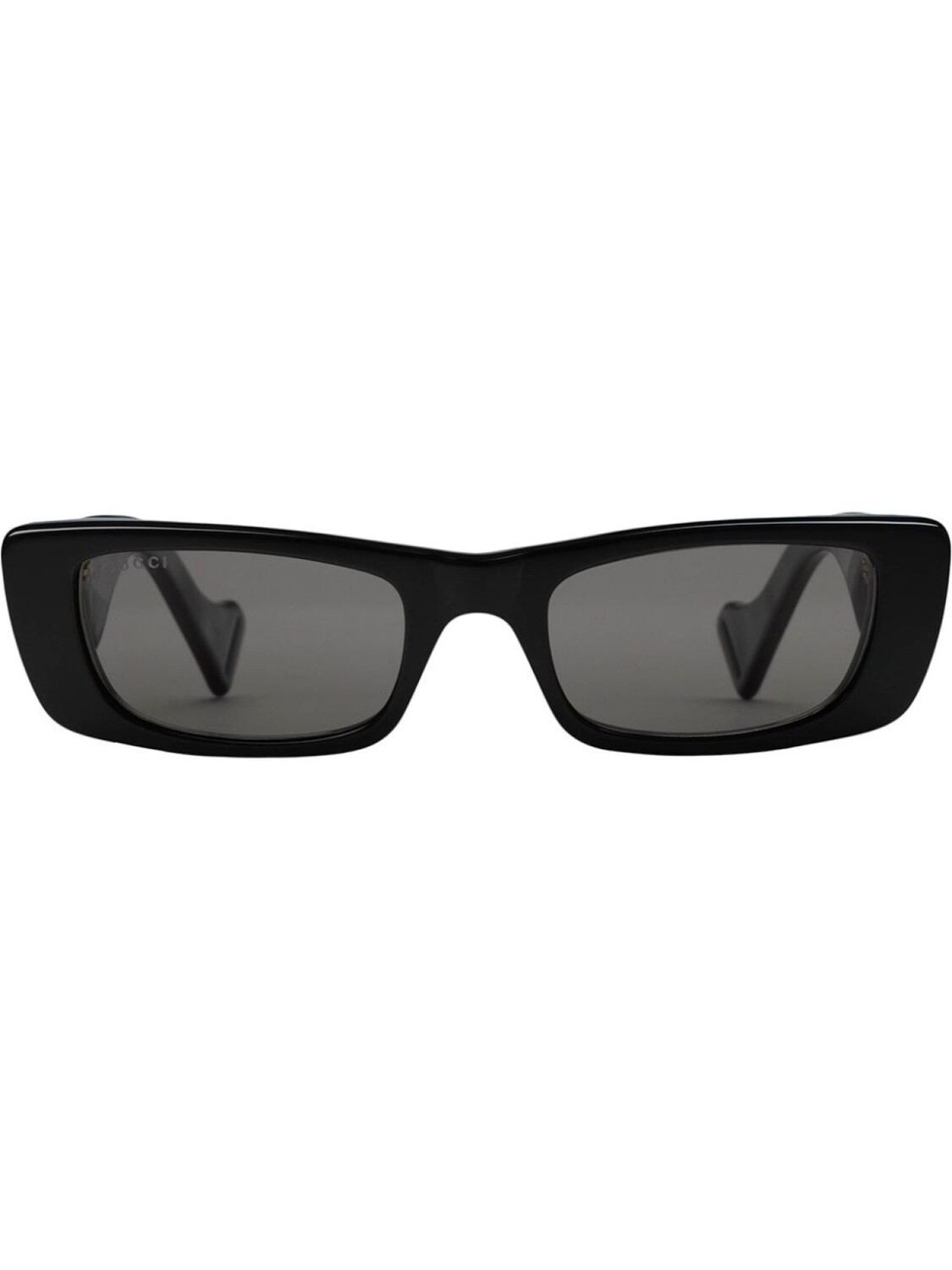 

Gucci Eyewear солнцезащитные очки в прямоугольной оправе, черный