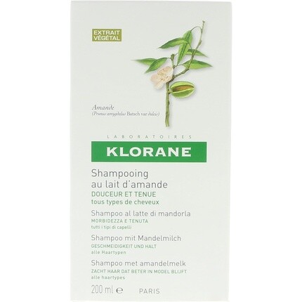 

Klorane Шампунь для мягкости и фиксации с миндальным молоком 200 мл