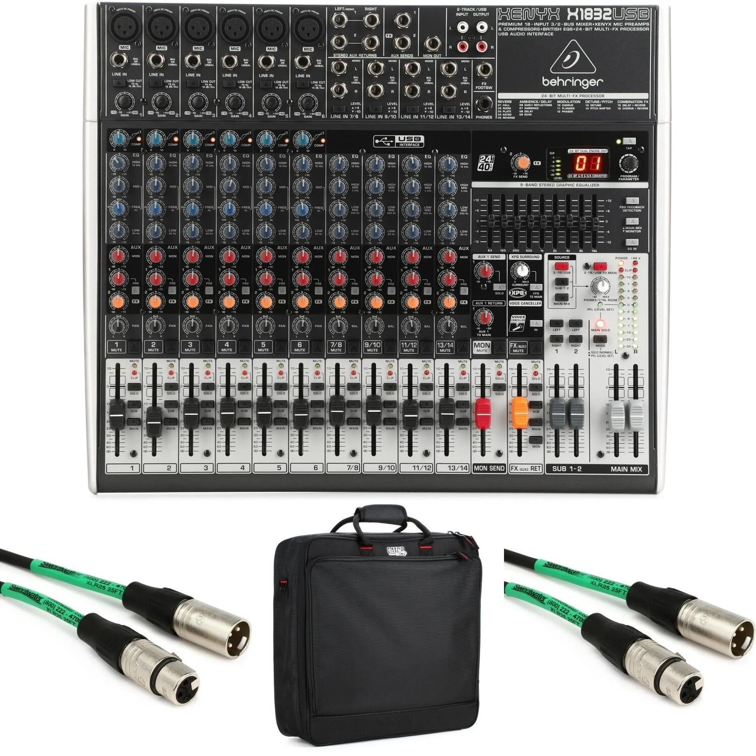 

Новый комплект сумок-микшера Behringer Xenyx X1832USB