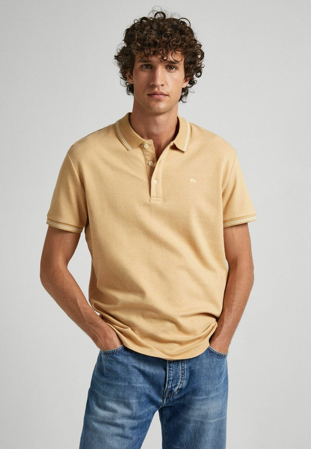 

Рубашка-поло Lisson Pepe Jeans, цвет camel beige
