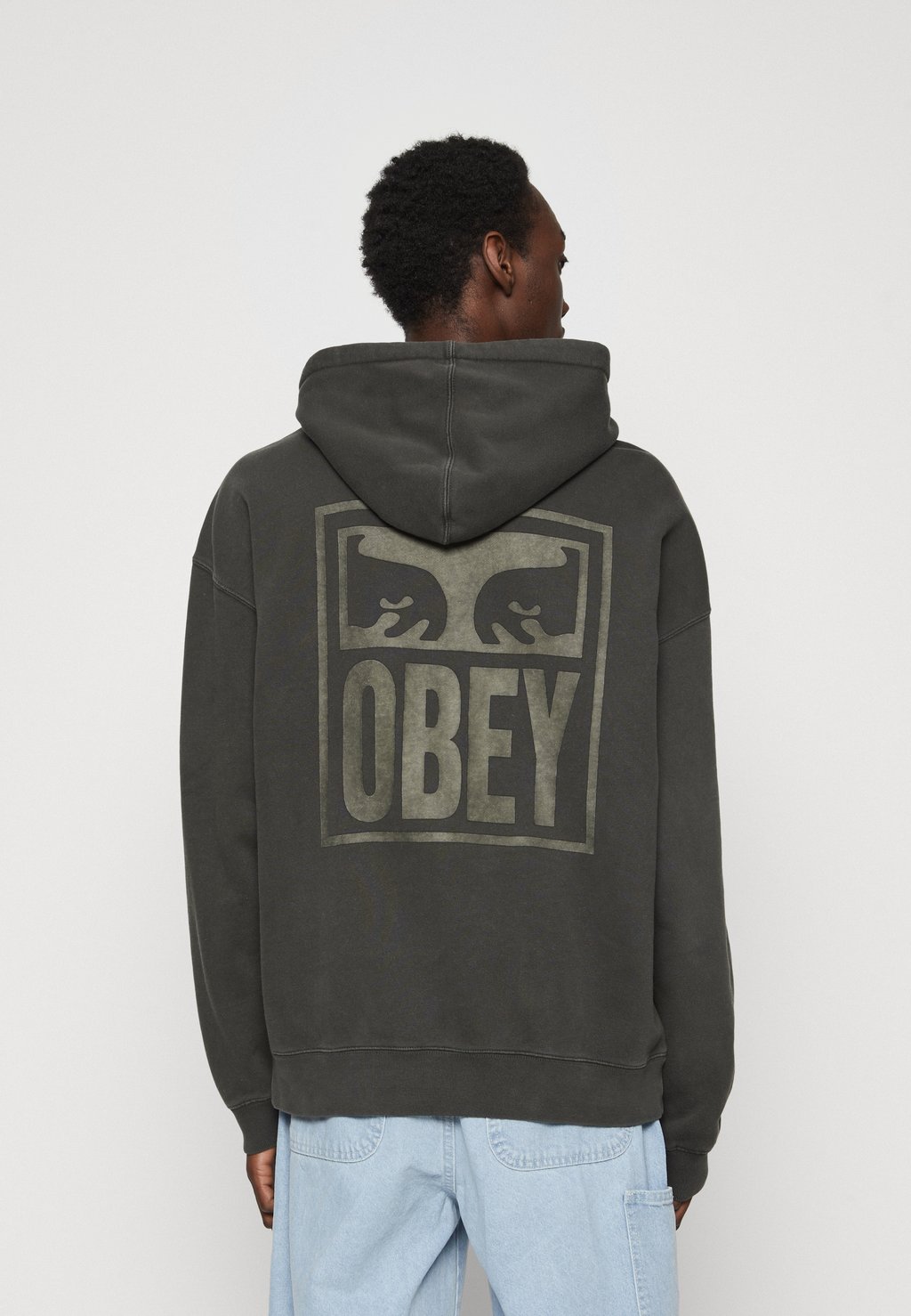 Толстовка PIGMENT EYES ICON EXTRA HEAVY HOOD UNISEX Obey Clothing, цвет pirate Black