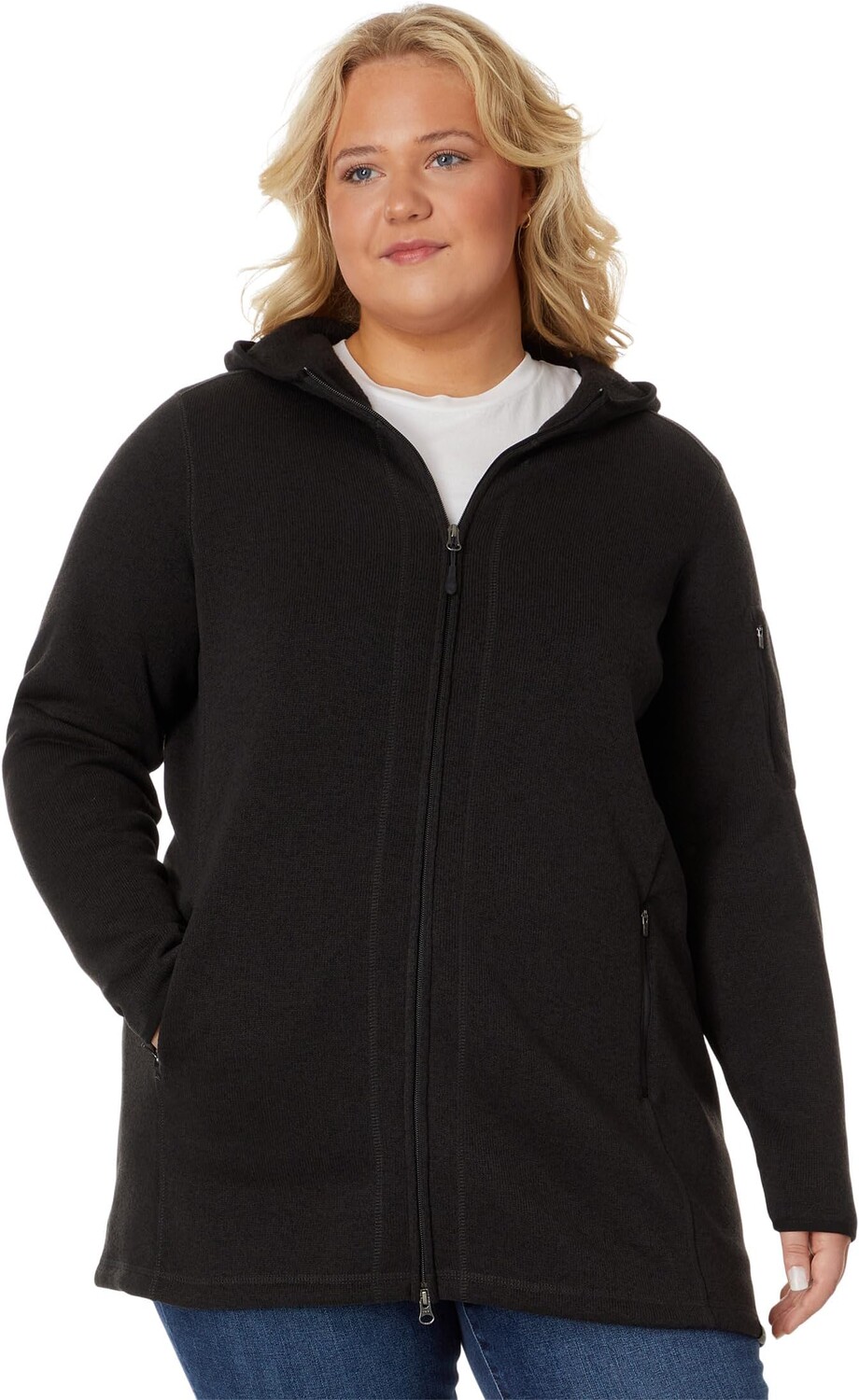 

Куртка Plus Size Sweater Fleece Coat L.L.Bean, цвет Classic Black