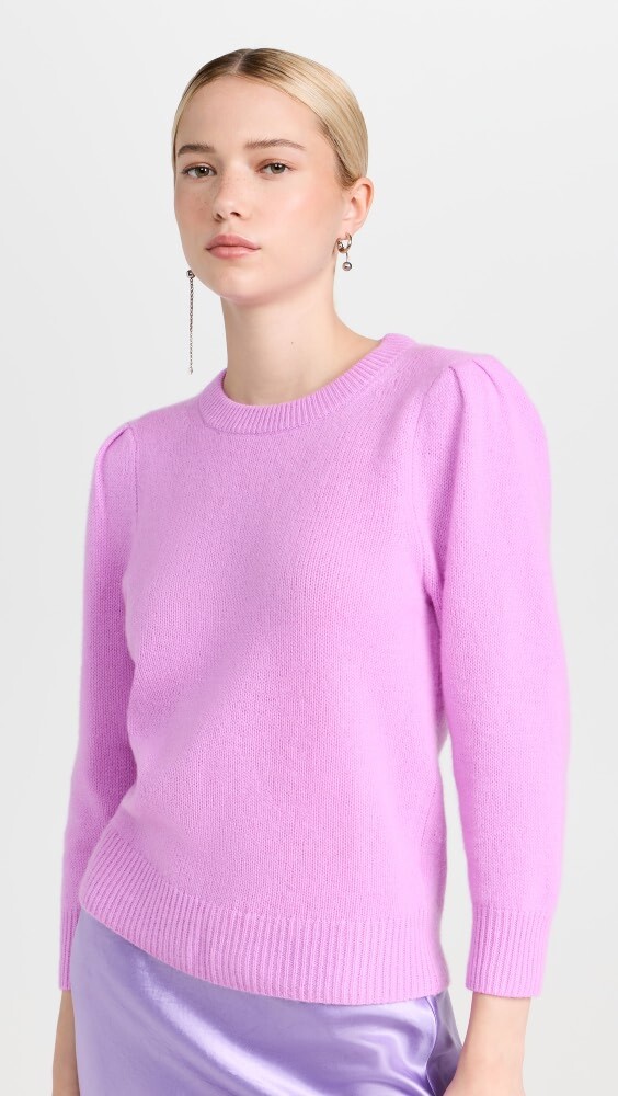 

Свитер White + Warren Cashmere Featherweight Puff Sleeve