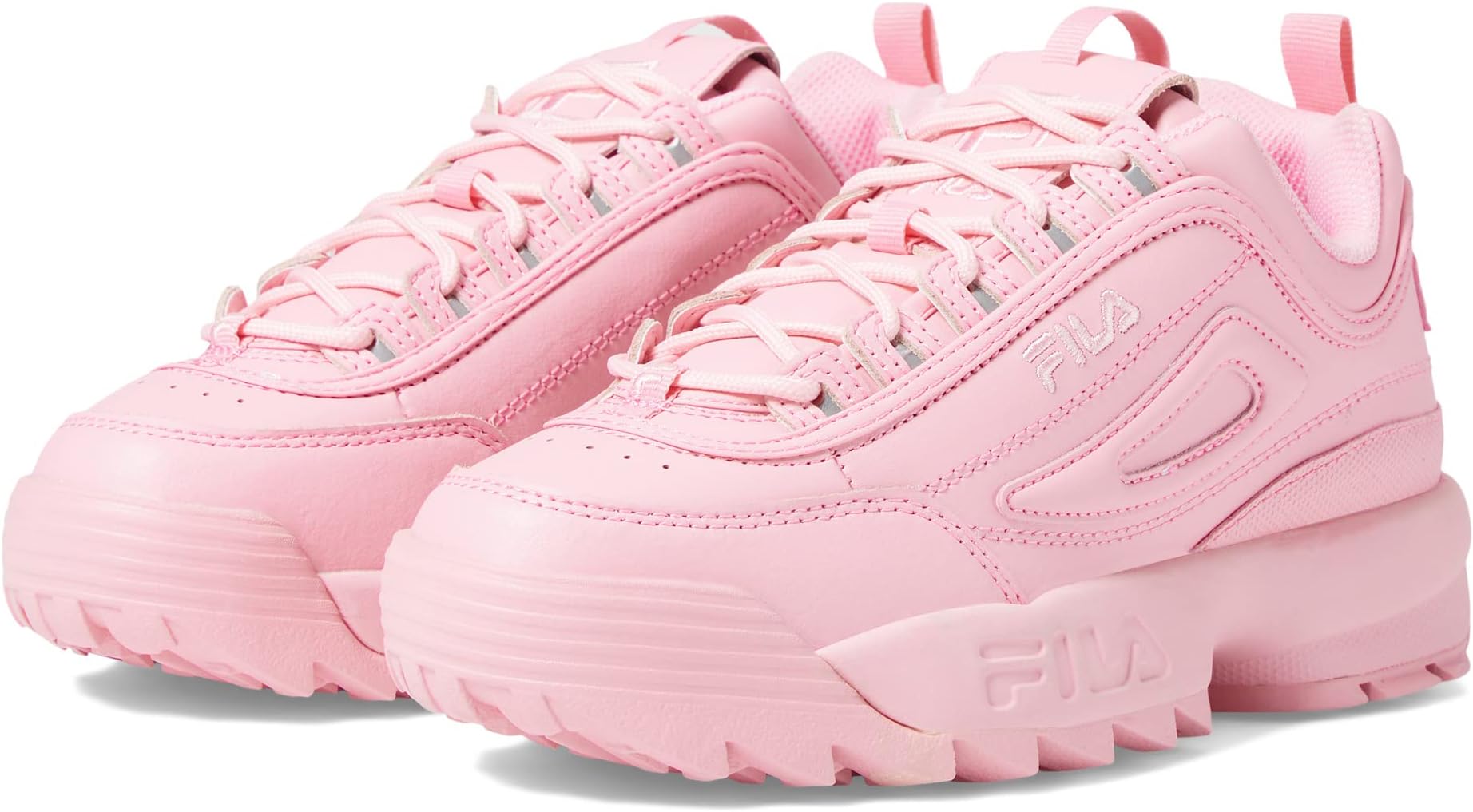 цена Кроссовки Disruptor II Premium Fashion Sneaker Fila, цвет Coral Blush/Coral Blush/Coral Blush