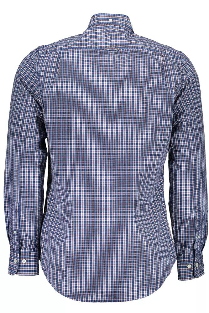 

Gant Elegant Slim Fit Мужская рубашка на пуговицах с длинным рукавом, синий