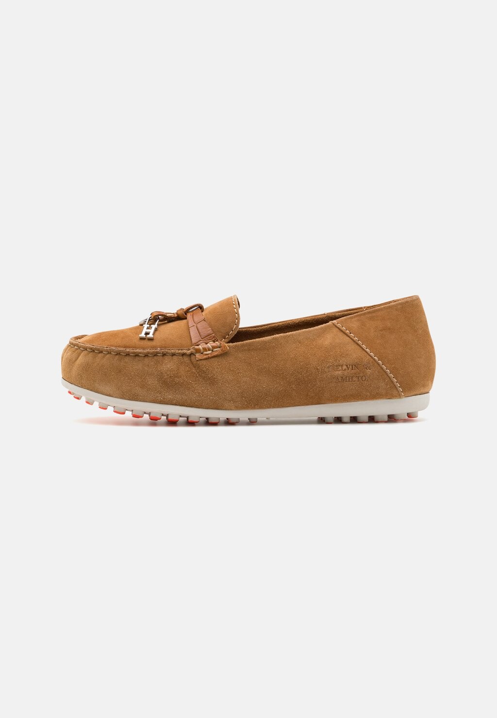 

Мокасины THEA 5 Melvin & Hamilton, цвет cognac/white/neon flaming orange