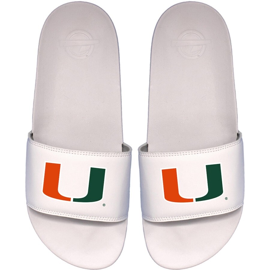 

Шлепанцы ISlide Miami Hurricanes, белый