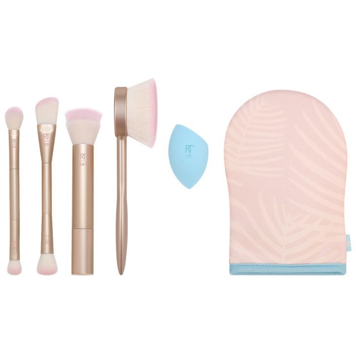 Набор косметики Set Autobronceador Endless Summer Glow Brush Set Real Techniques, 6 unidades набор мини кистей и спонж для макияжа real techniques mini holidaze brush sponge set 4 шт