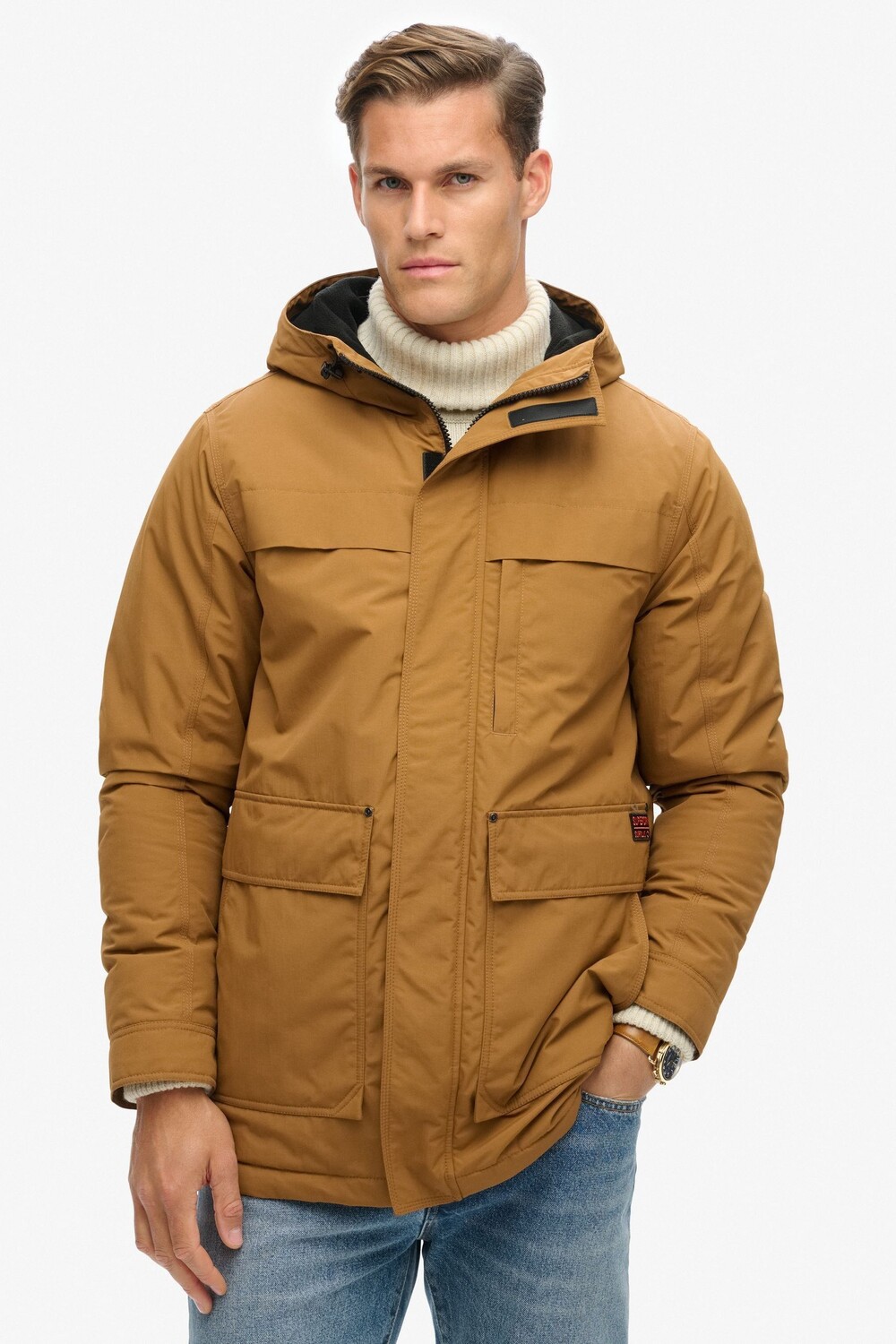 

Парка с капюшоном Surplus Superdry, коричневый