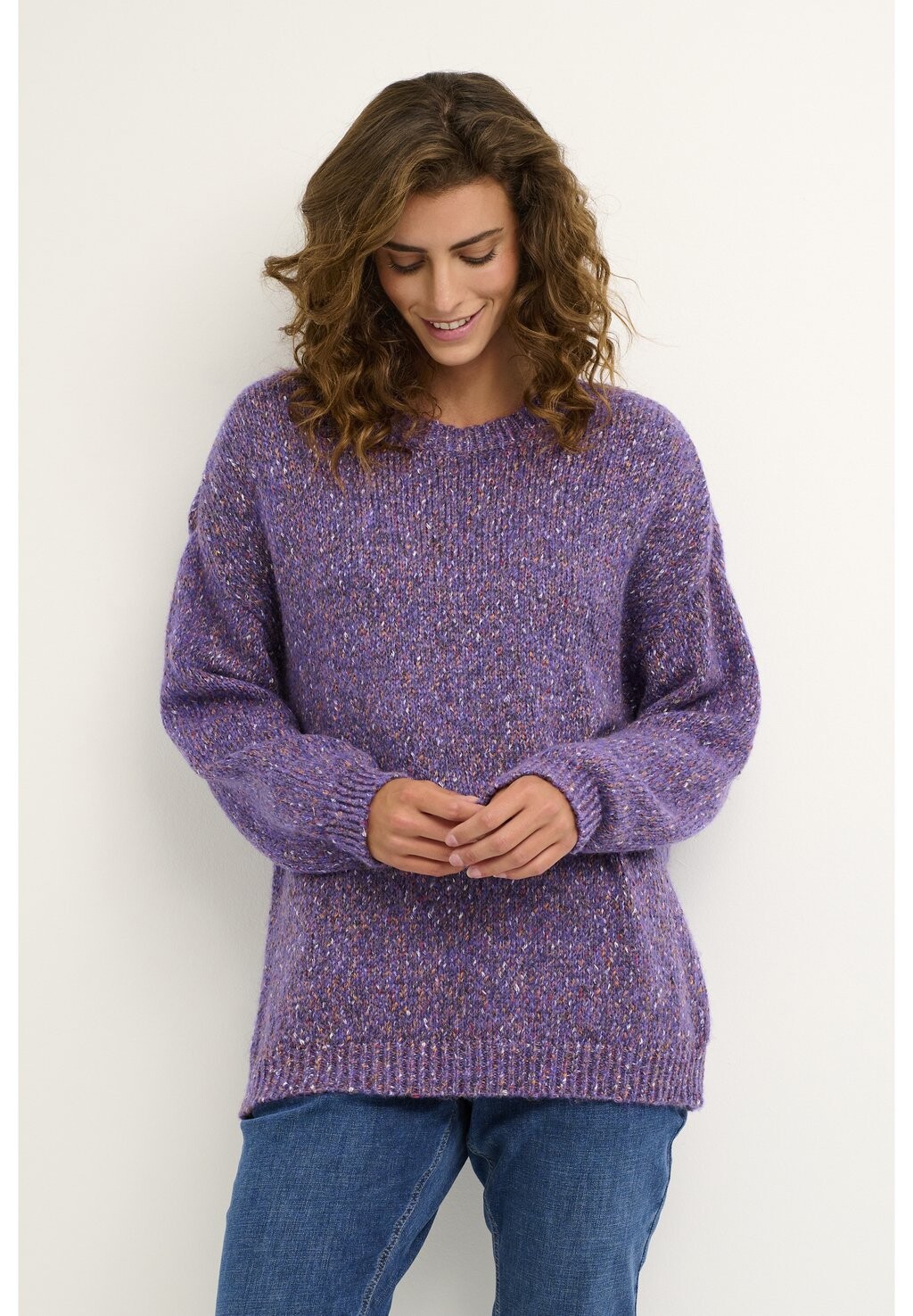 

Свитшот Cream CRKIARA JUMPER, фиолетовый/меланж индиго