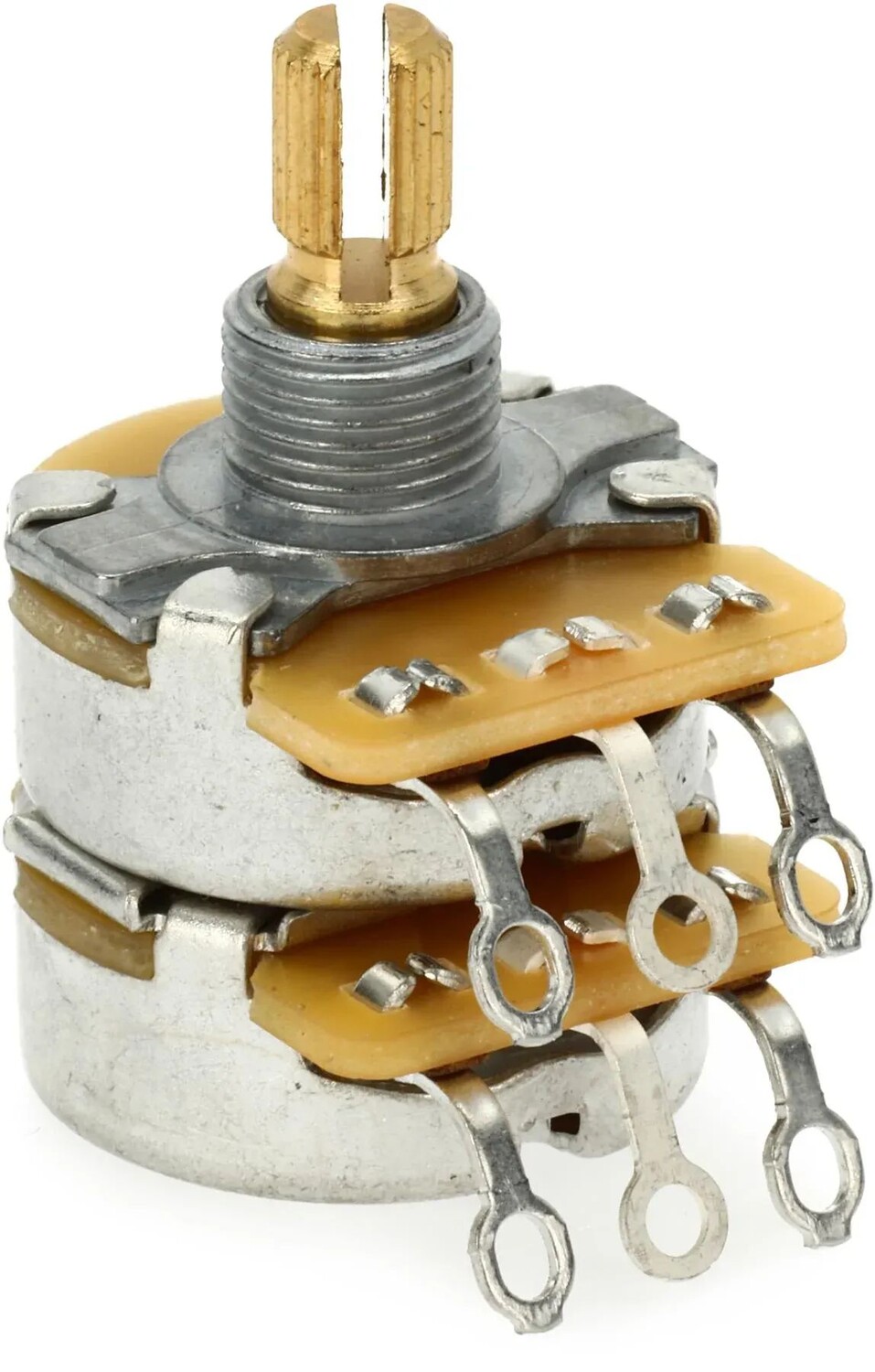 

Потенциометр Fender Dual 500k/250k с разъемным валом