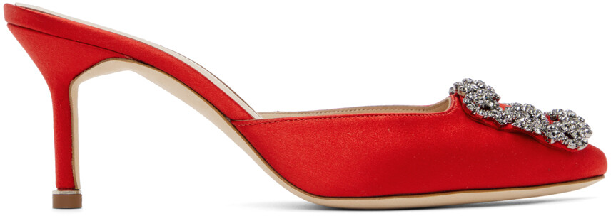 

Красные туфли на каблуках Hangisimu Manolo Blahnik, Красный