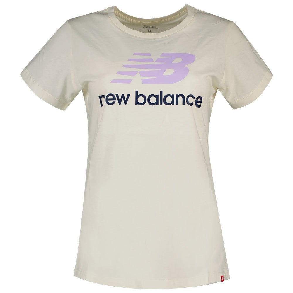 

Футболка New Balance Essentials Stacked Logo, бежевый