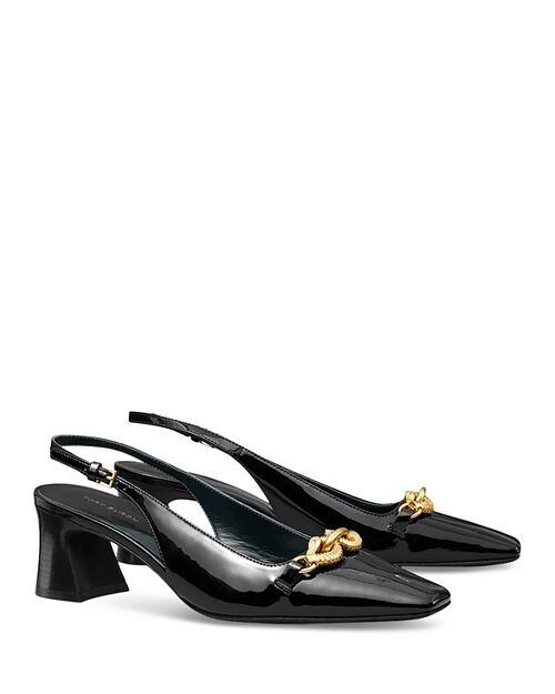 

Женские туфли без шнуровки Jessa с острым носком и пяткой на спине Tory Burch, цвет Black