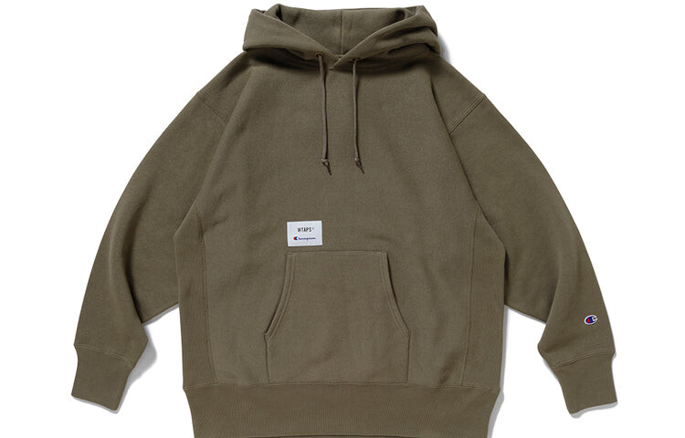 

Толстовка Wtaps x Champion, olivedrab, Серый