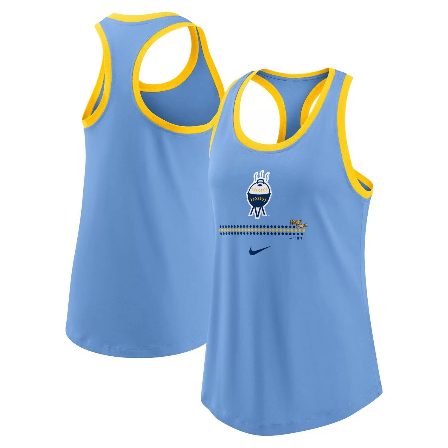 

Женская майка Nike Powder Blue Milwaukee Brewers City Connect Tri-Blend Nike