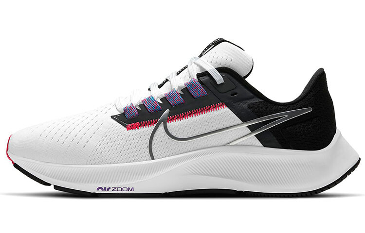 

Nike Air Zoom Pegasus 38 White Black Flash Crimson (женские)