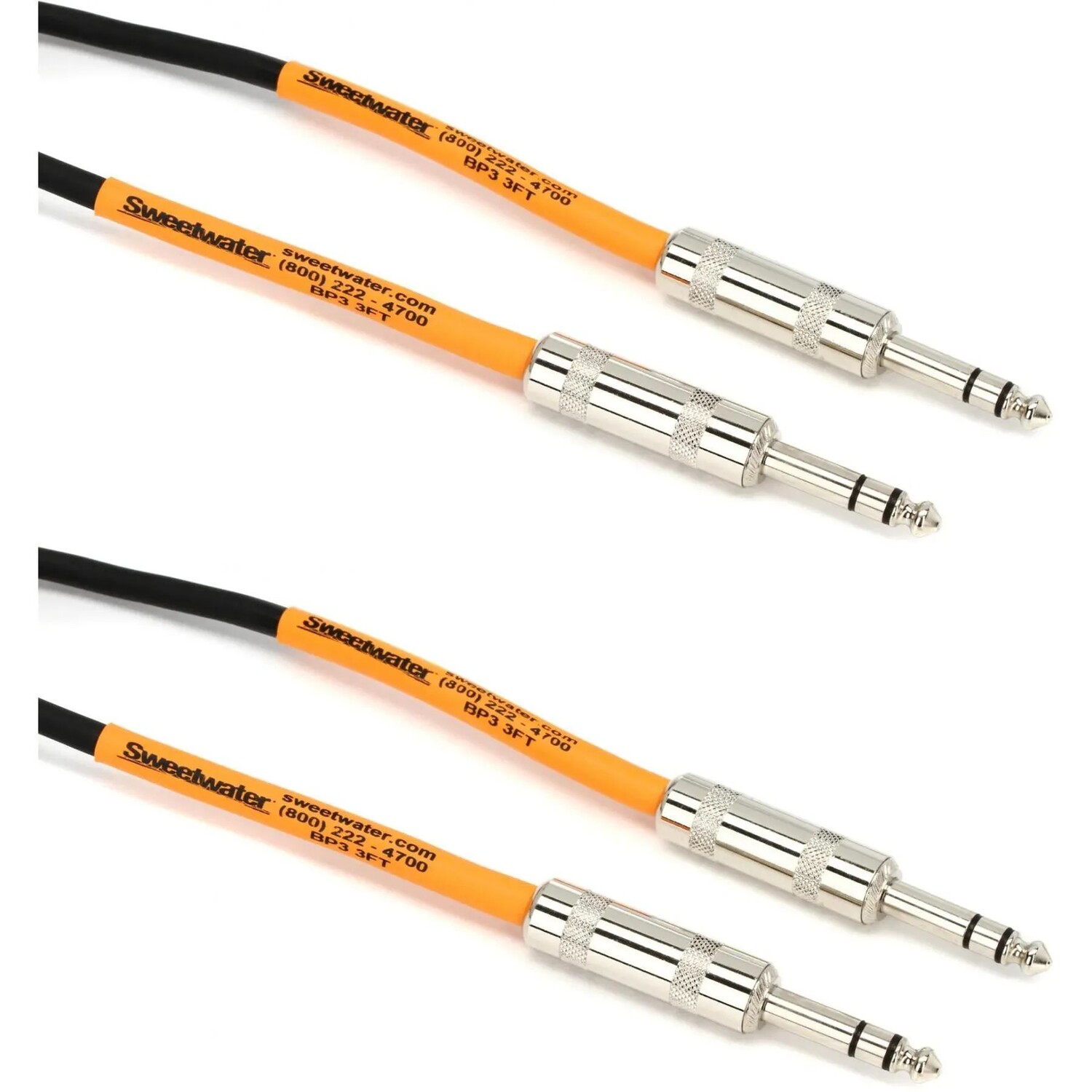 

Сбалансированный патч-кабель Pro Co BP-3 Excellines — от 1/4 дюйма TRS «папа» до 1/4 дюйма TRS «папа» — 3 фута (2 шт.)