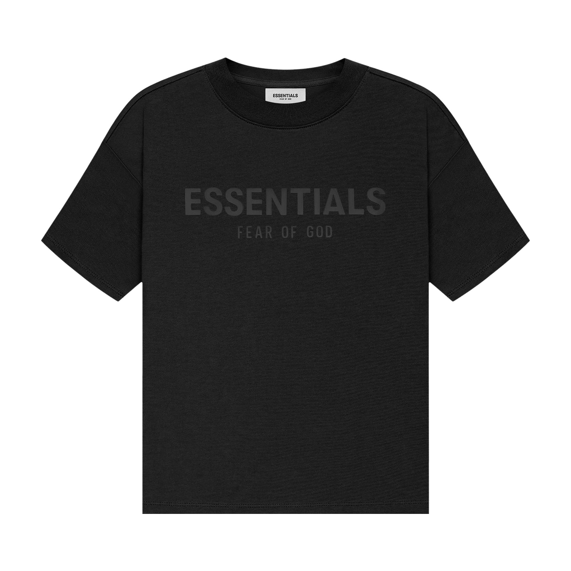 Детская футболка с короткими рукавами Fear of God Essentials, черная
