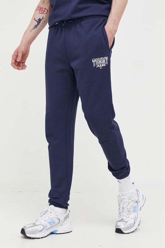 

Хлопковые брюки Tommy Jeans, темно-синий