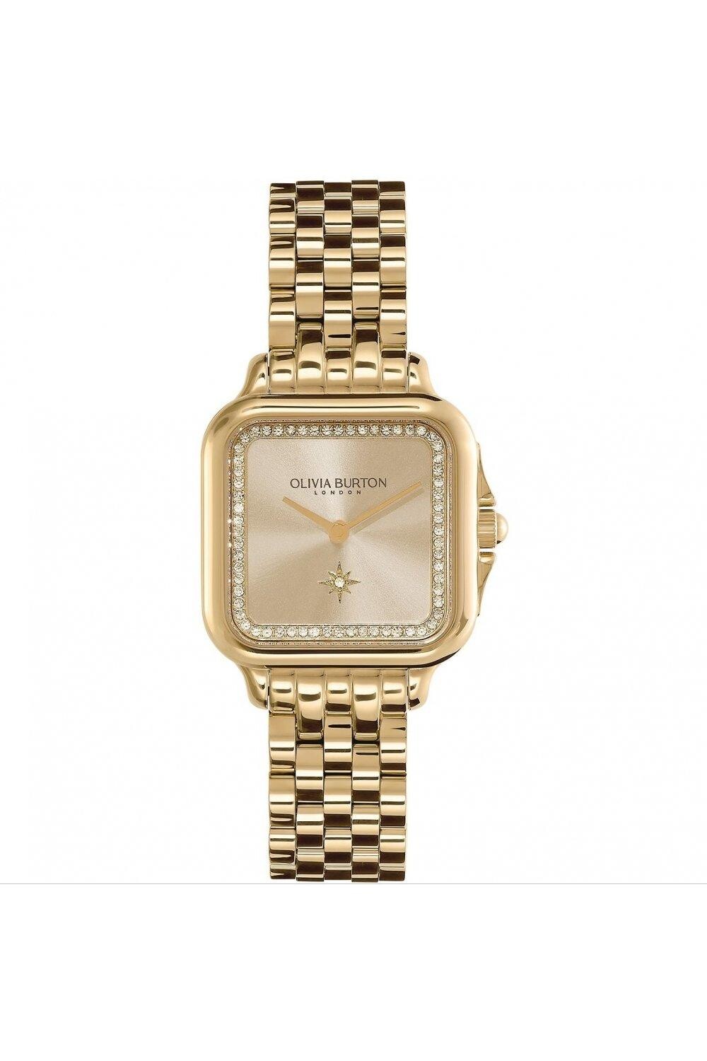 

Модные аналоговые кварцевые часы Grosvenor из нержавеющей стали — 24000084 Olivia Burton, золото