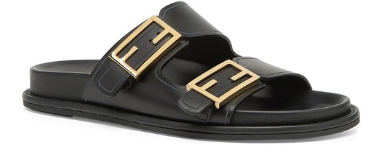 

Шлепанцы Fendi Feel Fendi, темно-серый