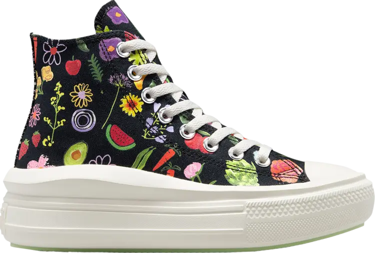 

Кроссовки Wmns Chuck Taylor All Star Move Platform High 'Fruits & Florals', черный