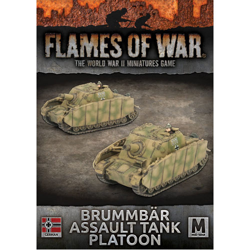 Фигурки Flames Of War: Brummbar Assault Tank Platoon фигурки zrinyi assault gun platoon plastic