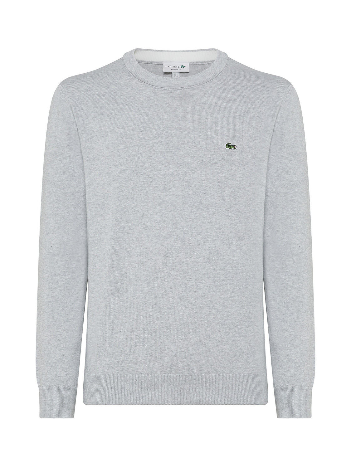 

Lacoste хлопковый свитер с круглым вырезом, серый