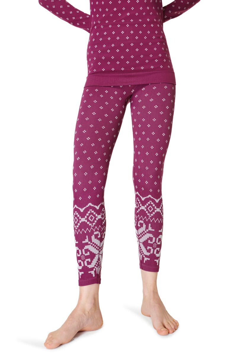 

Жаккардовые леггинсы базового слоя Fair Isle SWEATY BETTY