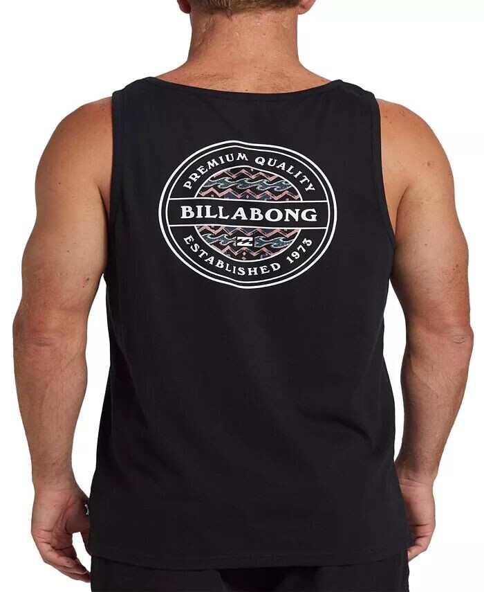 

Мужская майка Rotor с графическим логотипом Billabong, черный