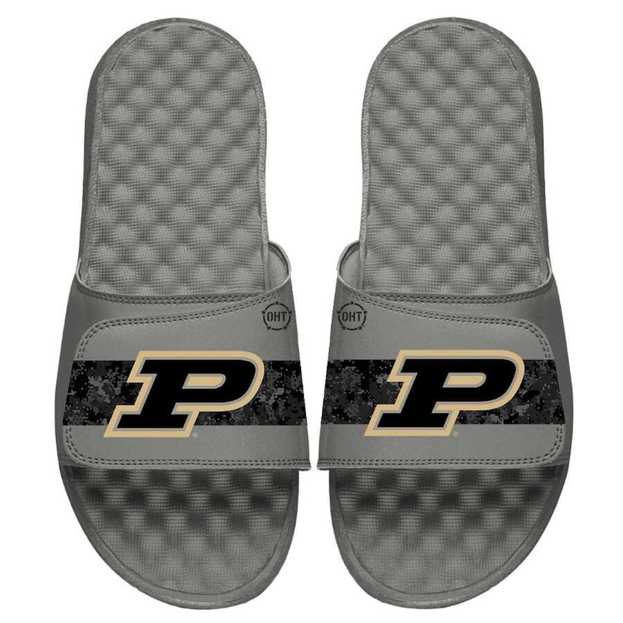 

Шлепанцы ISlide Purdue Boilermakers, серый