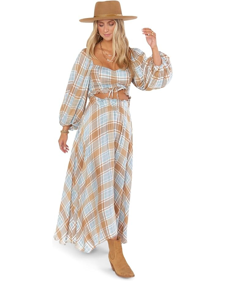 

Юбка Show Me Your Mumu Mariah Midi, цвет Georgetown Plaid
