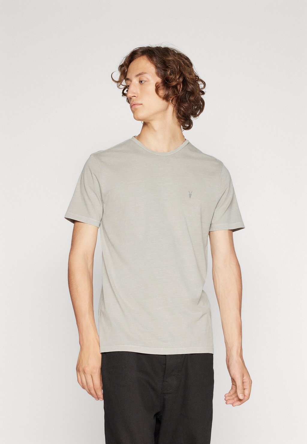 

Футболка базовая OSSAGE CREW AllSaints, цвет stone taupe