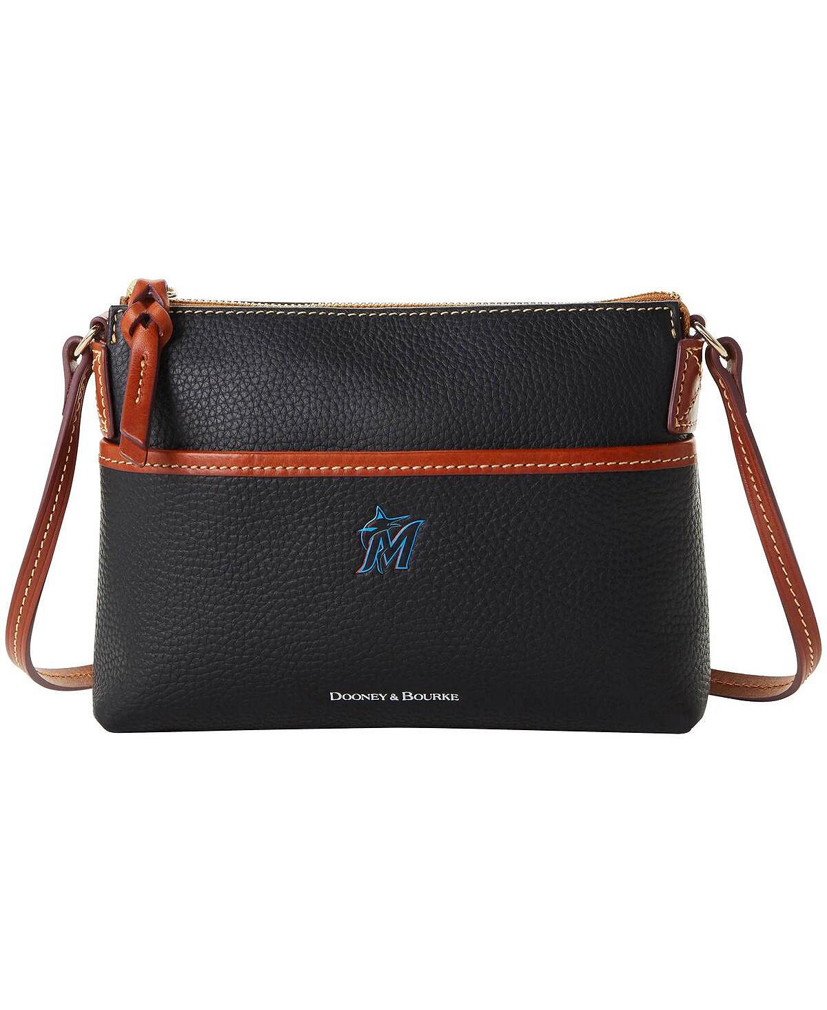 

Женская сумка через плечо Miami Marlins Pebble Ginger Dooney & Bourke, черный