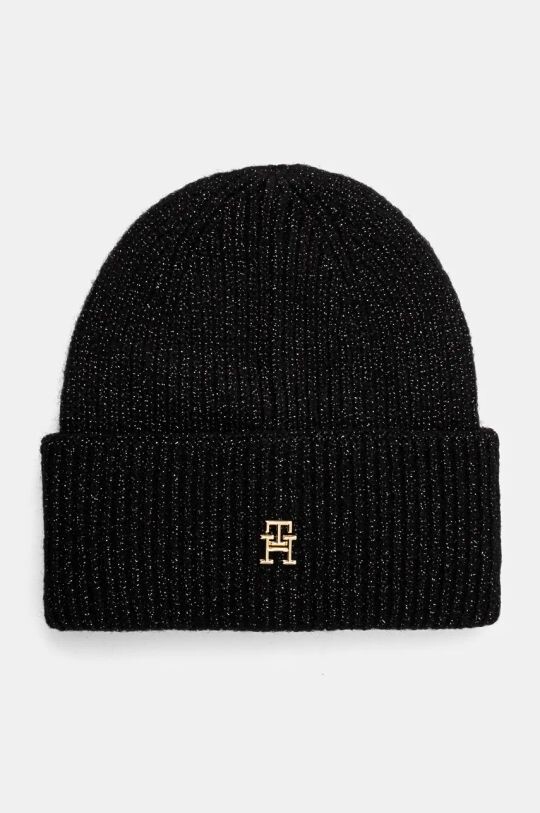 

Шапка из смесовой шерсти Tommy Hilfiger, черный