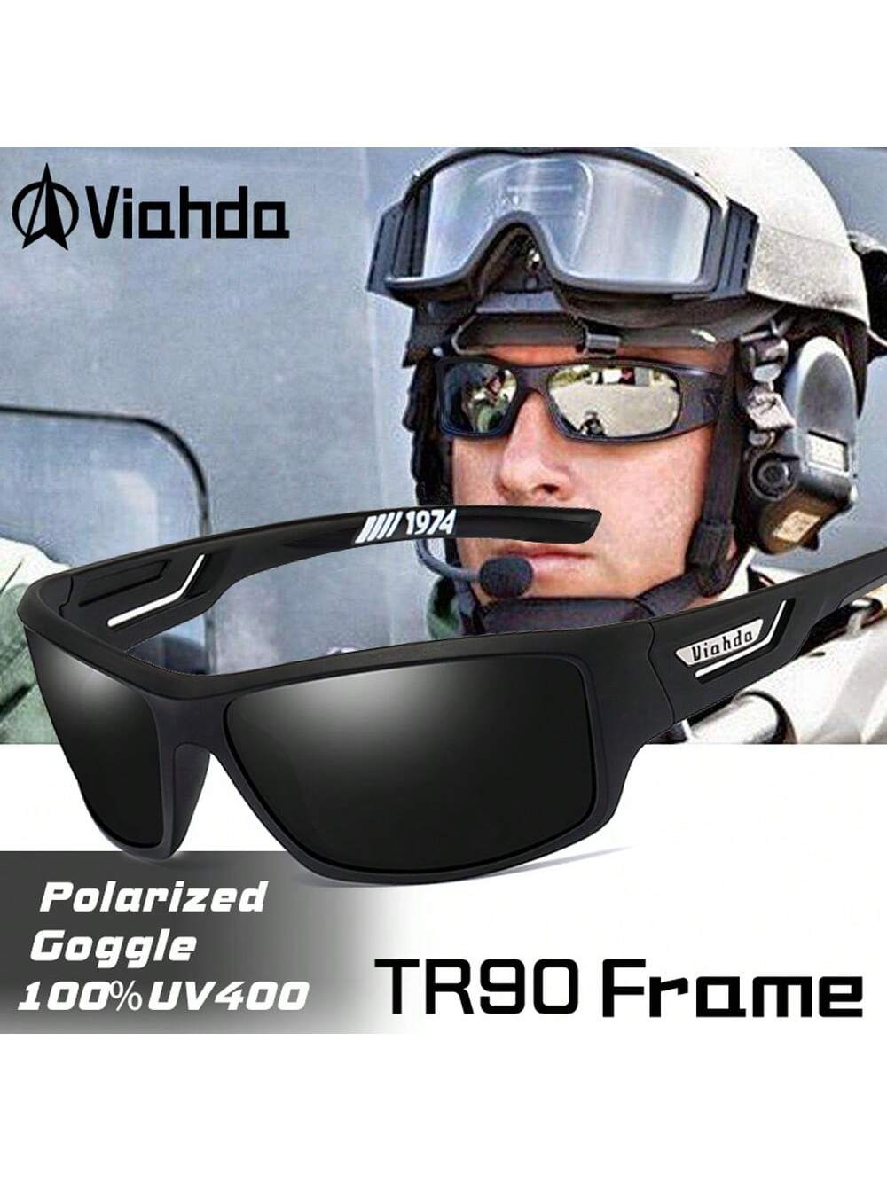 VIAHDA новые сверхлегкие поляризационные солнцезащитные очки TR90, многоцветный фото