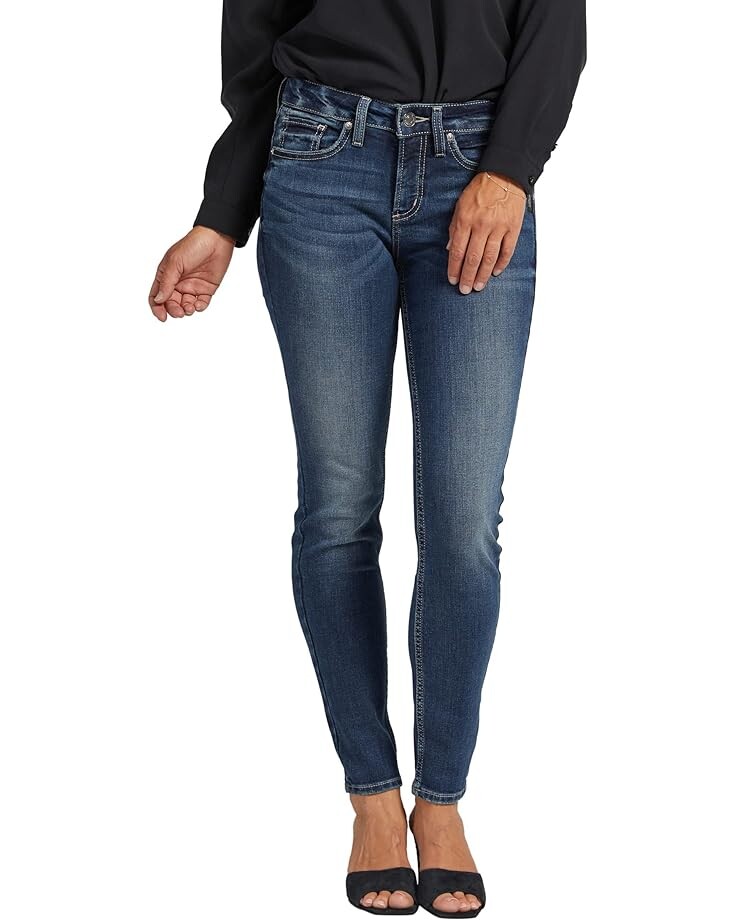 

Джинсы Silver Jeans Co. Suki Mid-Rise Skinny Jeans L93136COO312, цвет Indigo