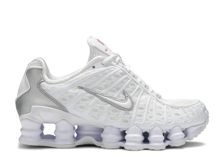 

Кроссовки Nike SHOX TL 'METALLIC SILVER', белый, Белый;серый