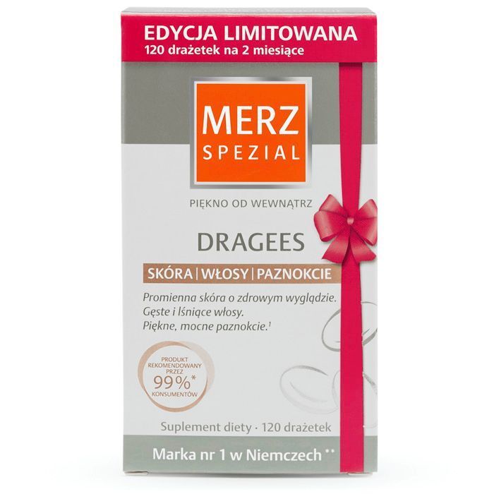 цена Merz Spezial Dragees таблетки укрепляющие волосы, кожу, ногти, 120 шт.