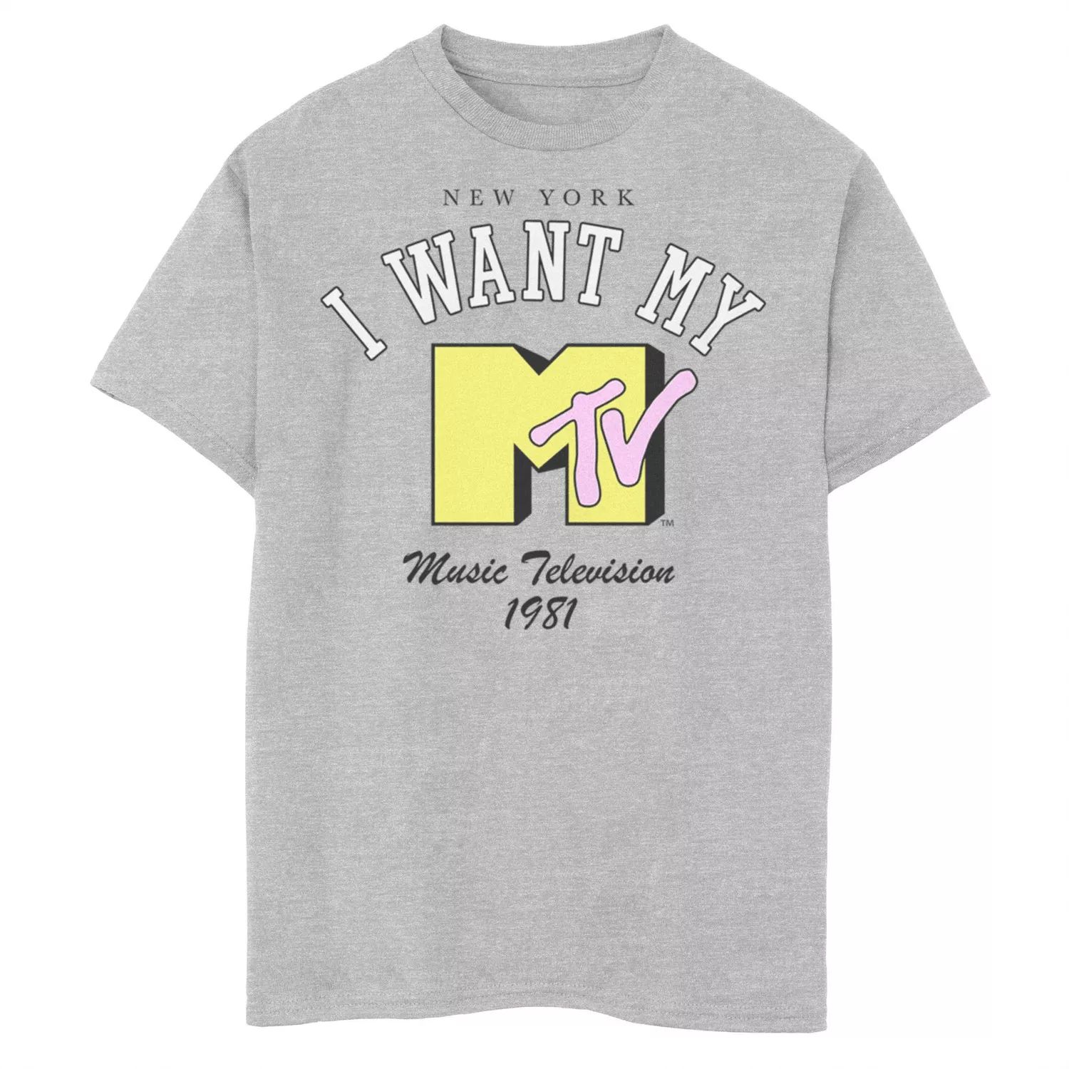 Футболка с логотипом MTV «I Want My MTV EST 1981» для мальчиков 8–20 лет Licensed Character футболка с логотипом mtv i want my mtv est 1981 для мальчиков 8–20 лет licensed character