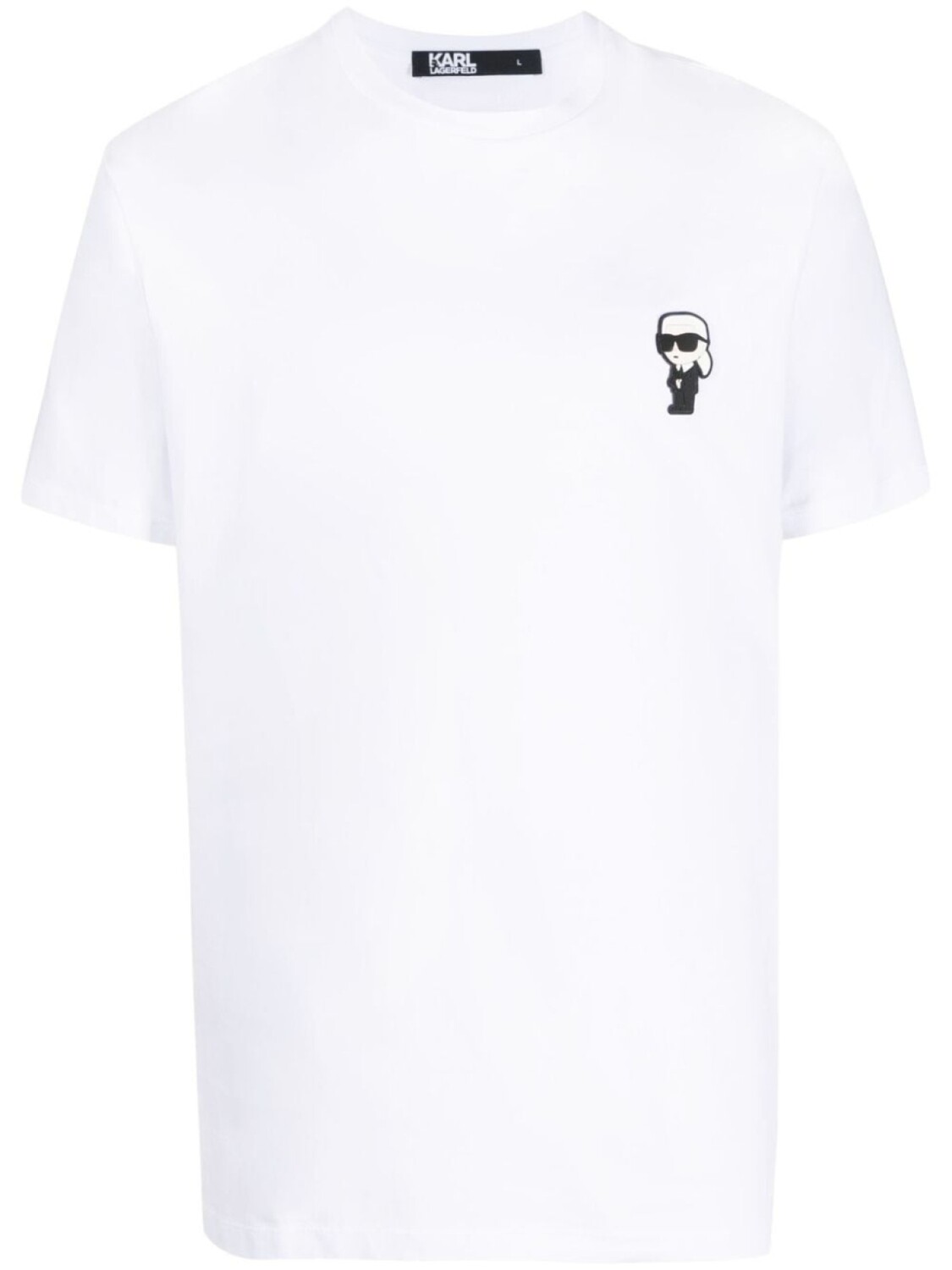 

Karl Lagerfeld футболка с нашивкой-логотипом, белый