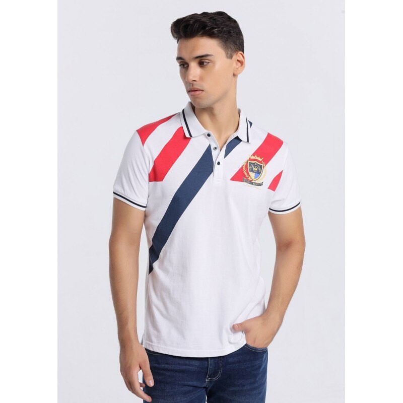 

Поло с коротким рукавом Lois Jeans 133404-13225-3243, белый