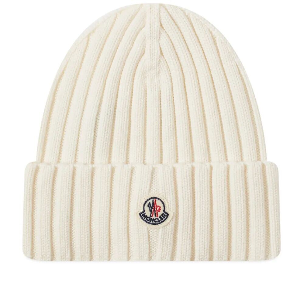 

Moncler Шапка-бини с логотипом, белый