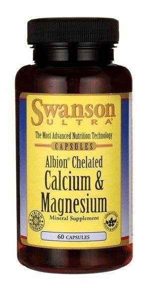 Препарат для укрепления костей Swanson Albion Chelat Wapnia i Magnezu, 60 шт