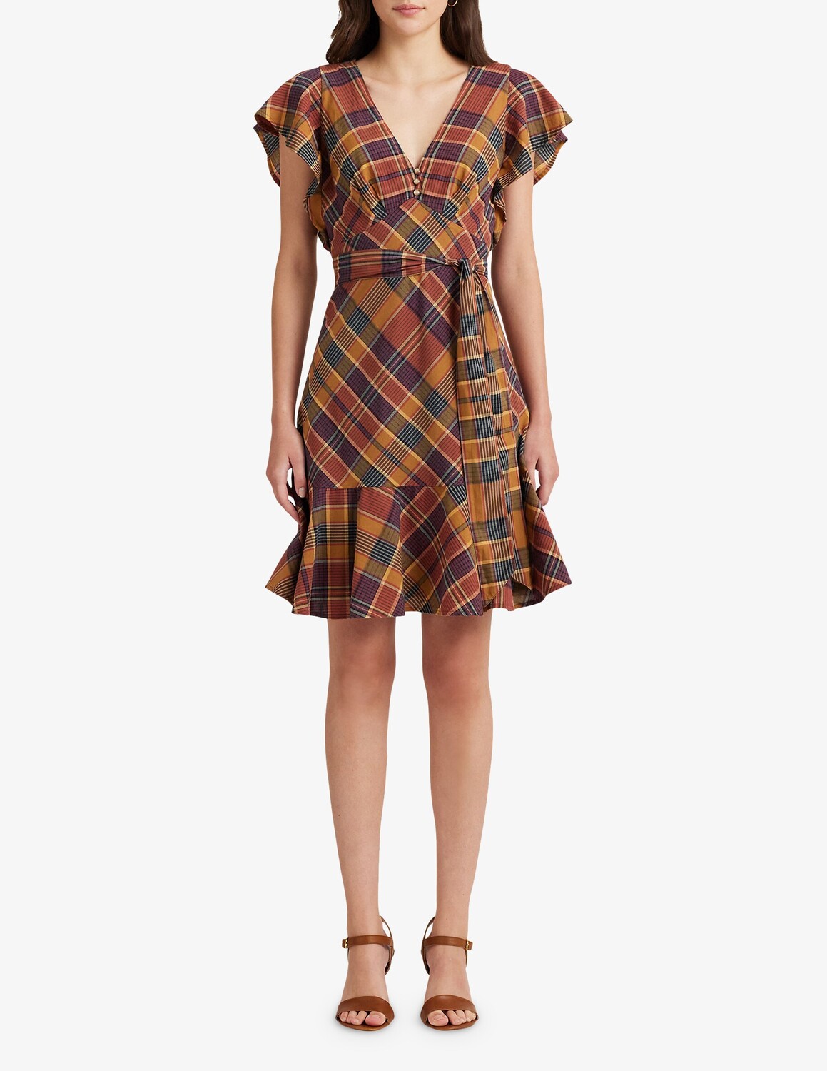 

Дневное платье Jacille с короткими рукавами Lauren Ralph Lauren, разноцветный