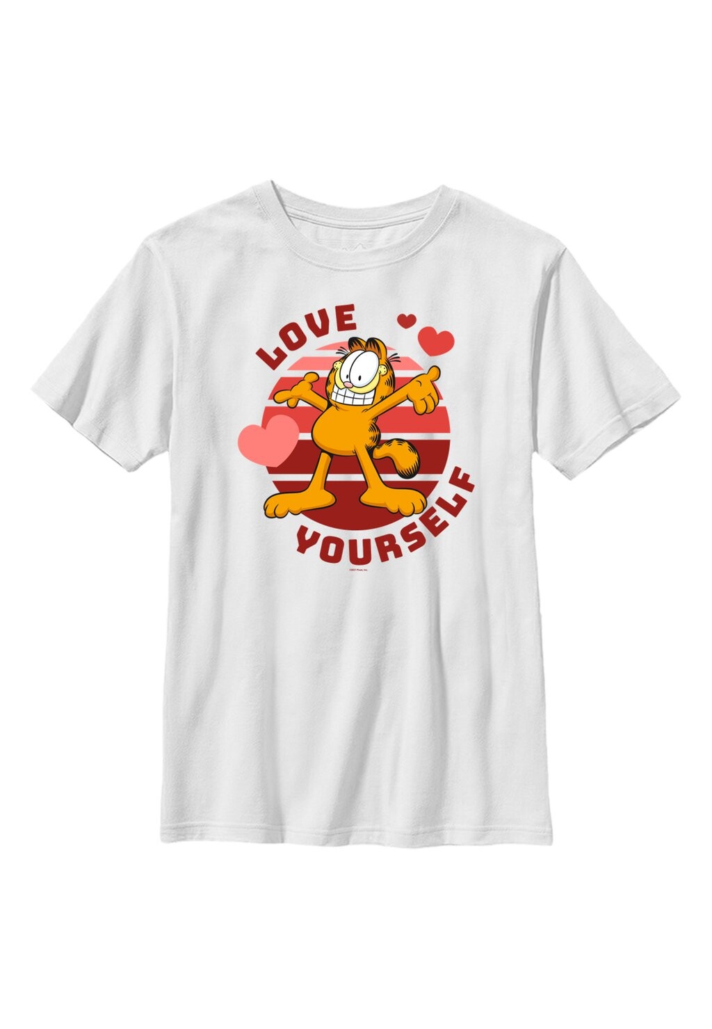 

Футболка с принтом GARFIELD VALENTINES DAY SELF LOVE Henry Tiger, белый