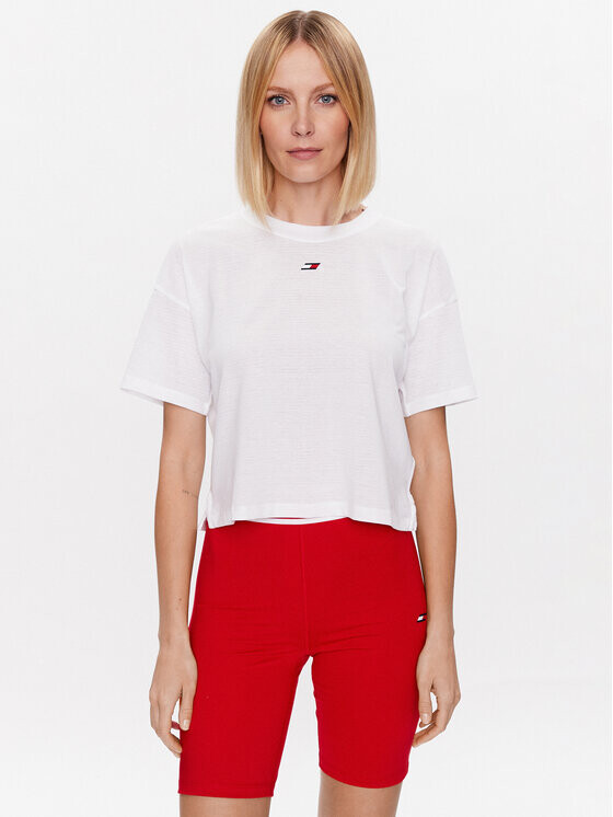 

Укороченная футболка Tommy Hilfiger, белый
